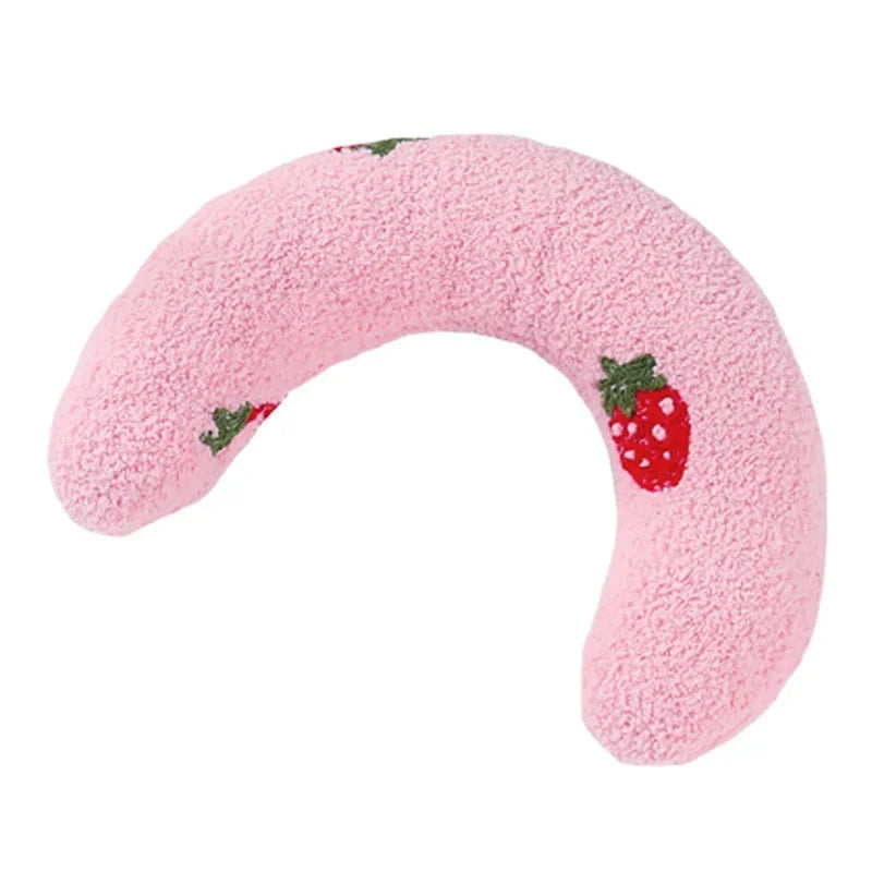 Cozy U-Shaped Calming Pillow for Cats