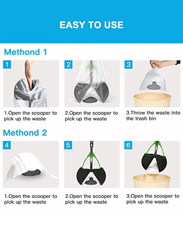 Spring-Loaded Pet Waste Scooper