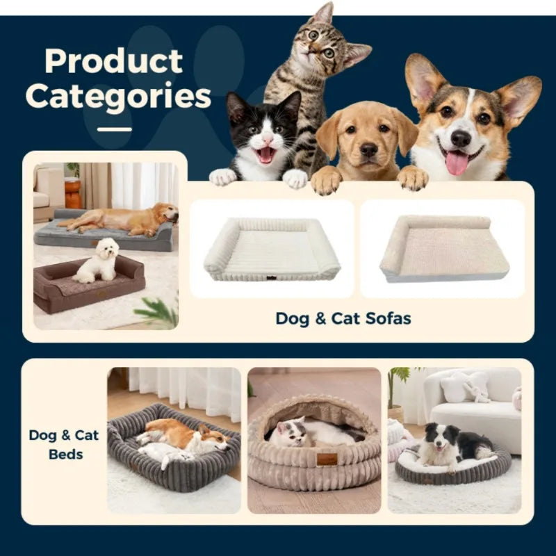 Eco-Friendly Plush Donut Pet Bed