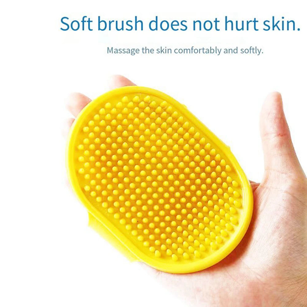 Silicone Pet Bathing & Grooming Gloves