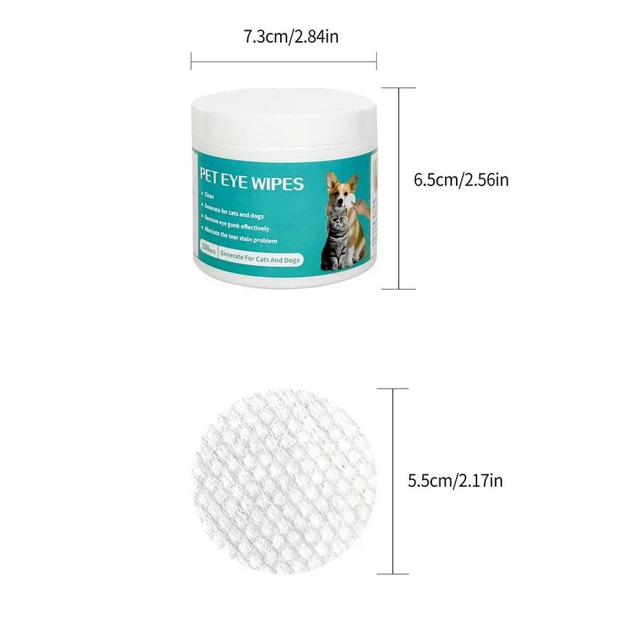 Pet Tear Stain Eye Wipes