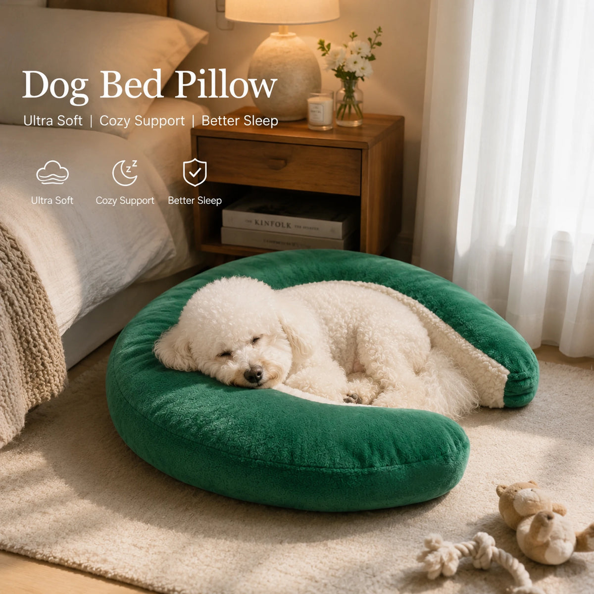 U-Shaped Calming Pet Sleeping Pillow