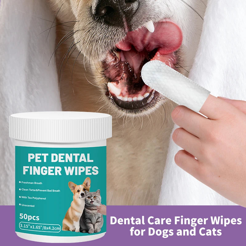 Disposable Pet Finger Cleaning Gloves