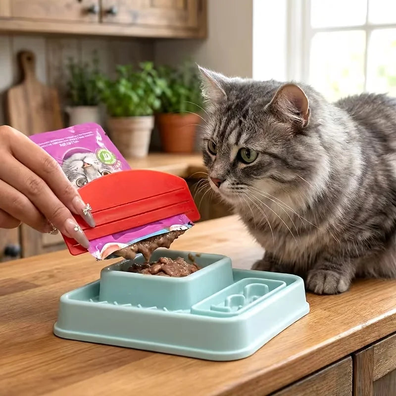 Cat Food Squeezer: Extract & Save Every Bit, Ensures Zero Waste, Perfect for Clean Feeding, Ideal for Food Bags.