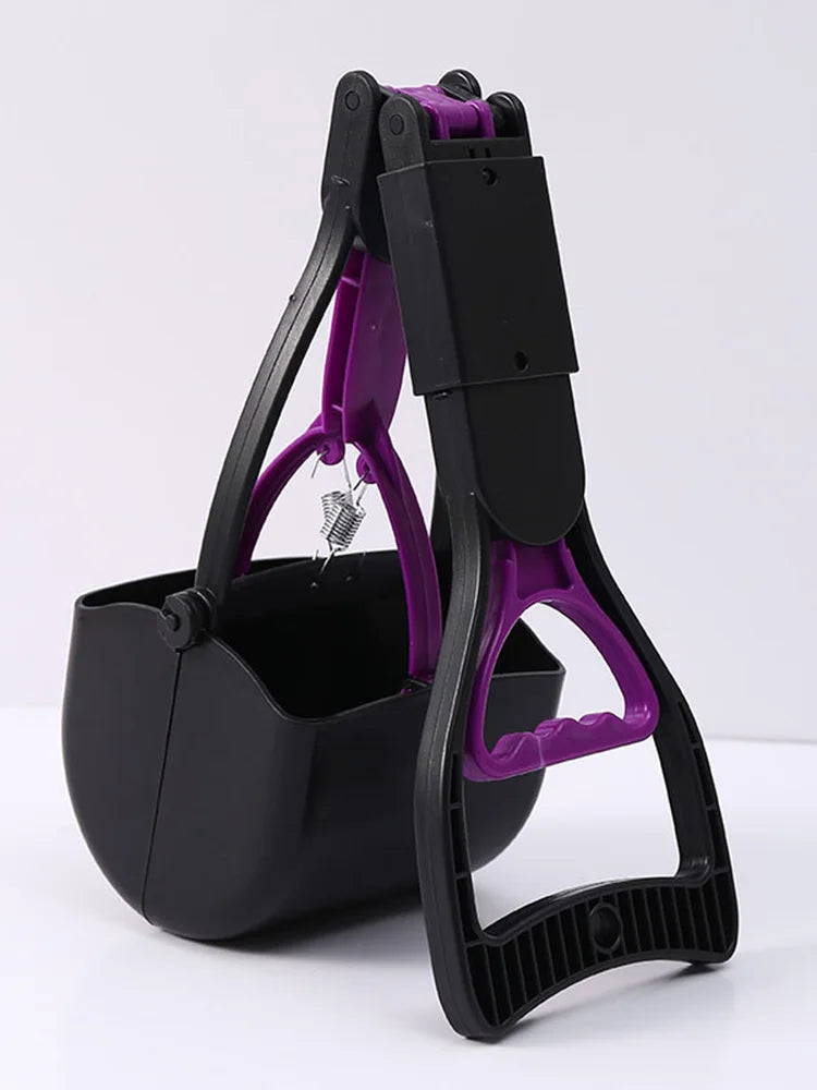 Spring-Loaded Pet Waste Scooper