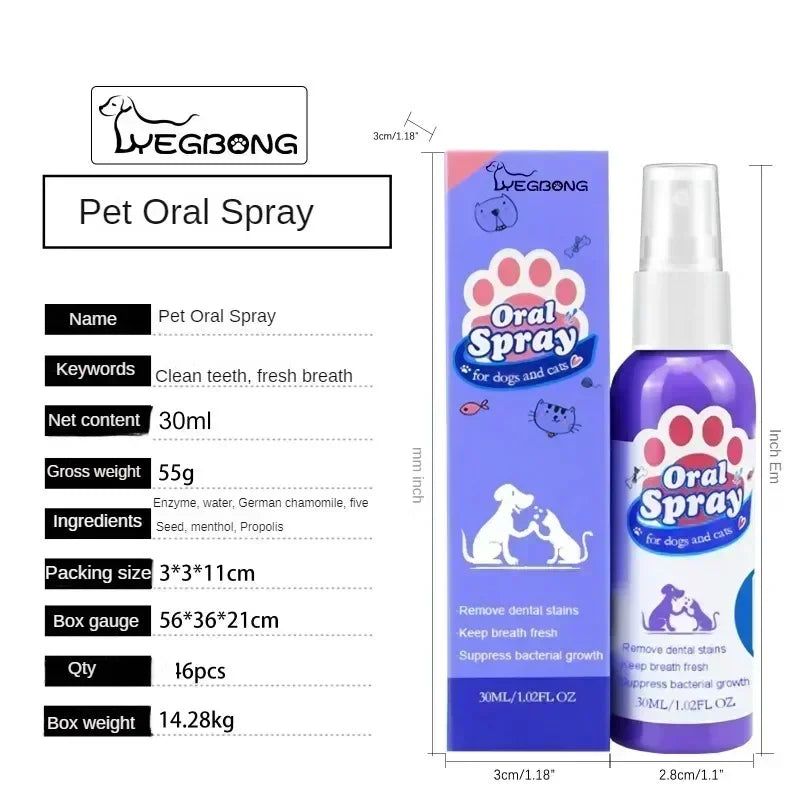 Pet Teeth Whitening & Breath Spray